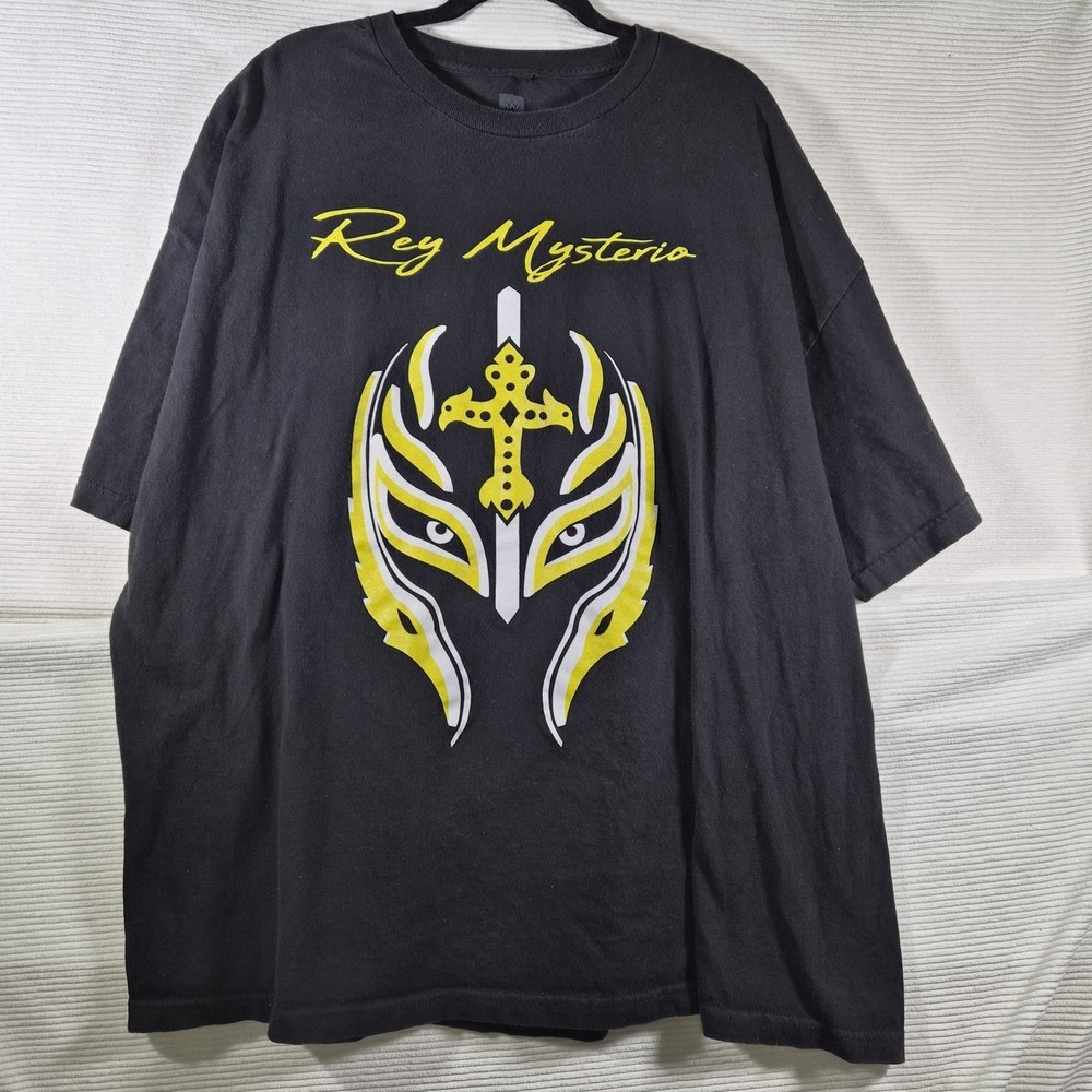WWE Rey Mysterio G.O.A.T. Graphic T-Shirt Men's XL Black Authentic‎